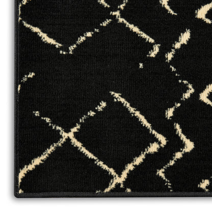Nourison Home Grafix  Black  Contemporary