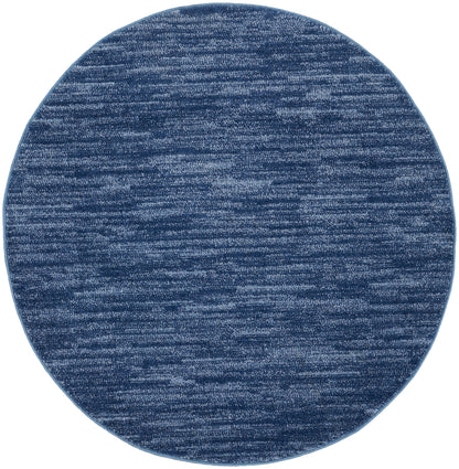 Nourison Home Nourison Essentials NRE01 Navy Blue Contemporary Power-loomed Rug