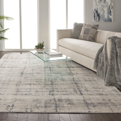 Nourison Home Rustic Textures  Ivory Blue  Contemporary