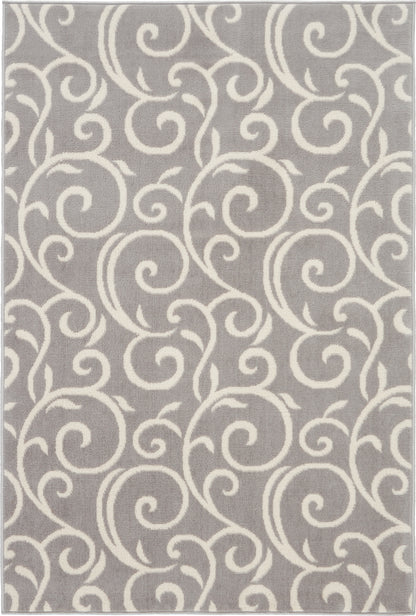 Nourison Home Grafix GRF19 Grey Contemporary Power-loomed Rug