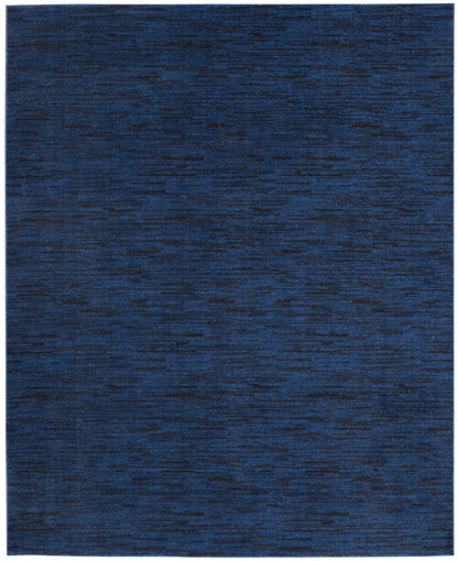 Nourison Home Nourison Essentials NRE01 Midnight Blue Contemporary Power-loomed Rug