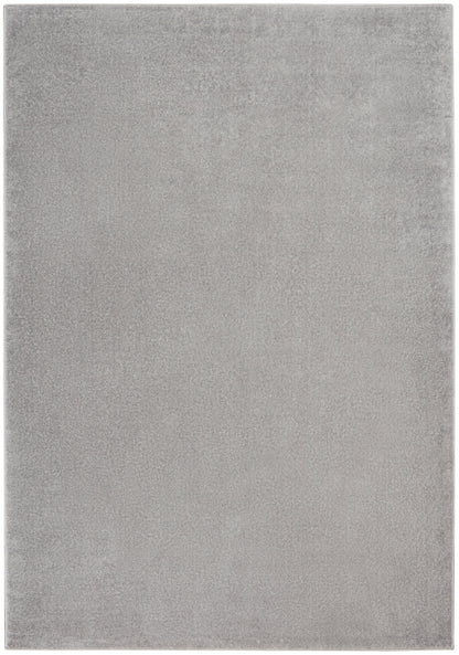 Nourison Home Nourison Essentials NRE01 Silver Grey Contemporary Power-loomed Rug