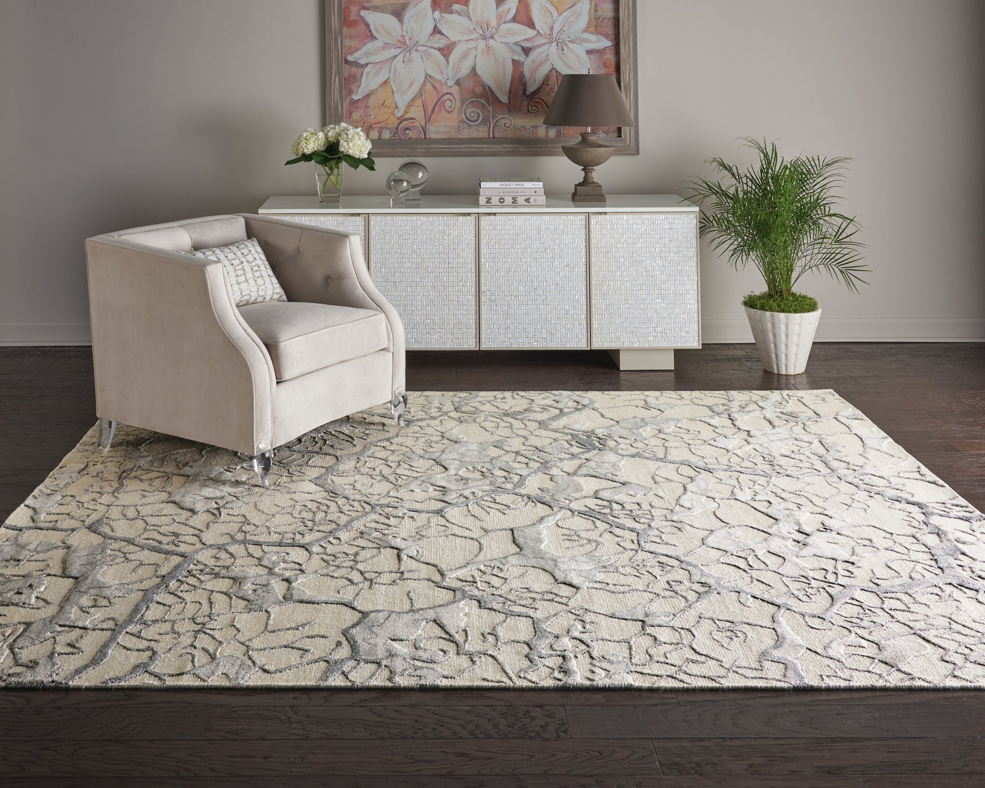 Nourison Home Divine  Ivory  Contemporary