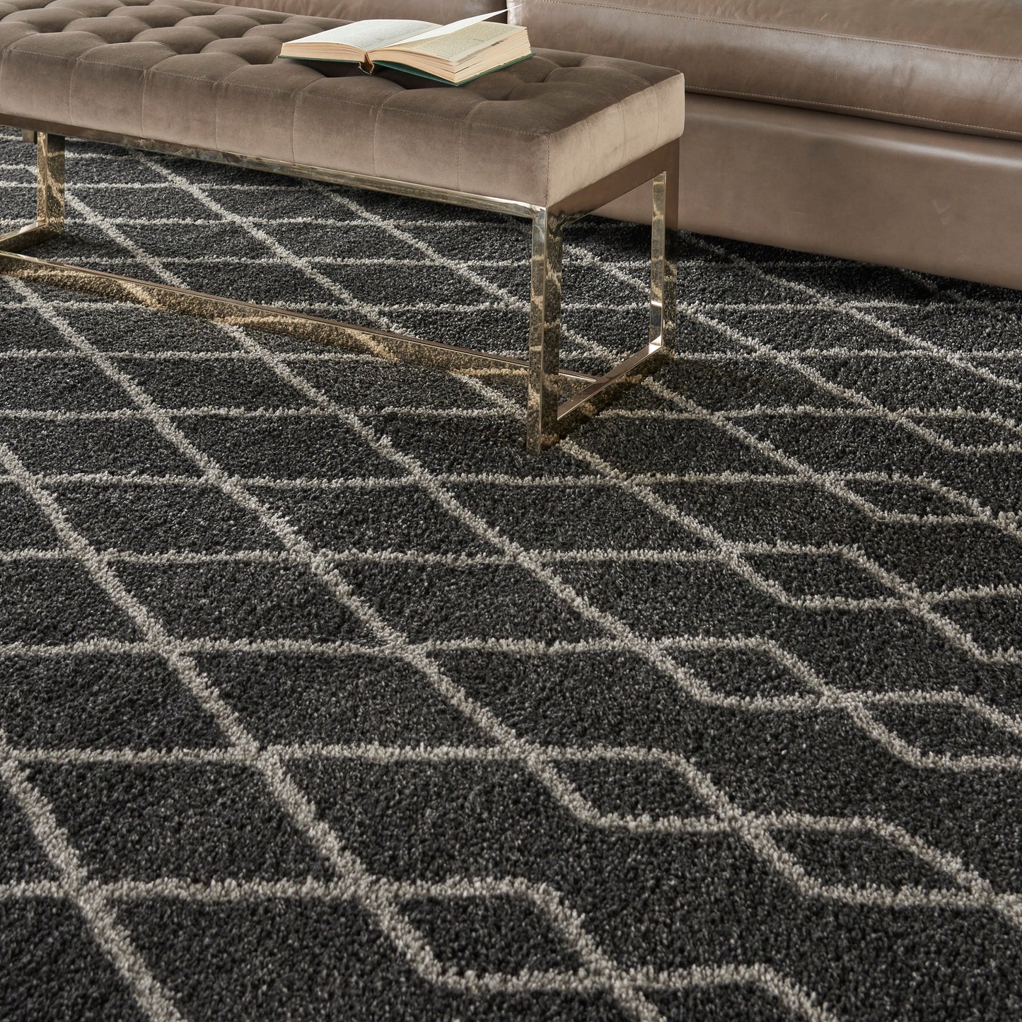 Nourison Home Martil  Charcoal  Contemporary