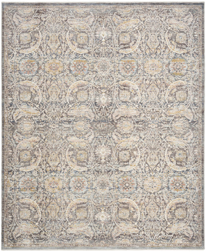 Nourison Home Antique Fusion  Charcoal Multicolor  Traditional