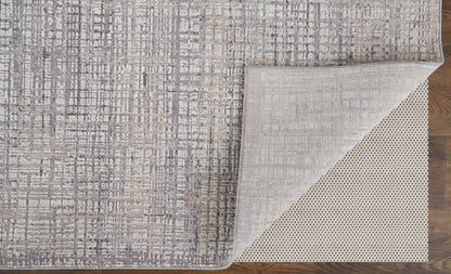 Feizy Lennon 39G4F Gray Beige Transitional/Casual/Industrial Machine Woven Rug - Rugs - Feizy - Atlanta Designer Rugs