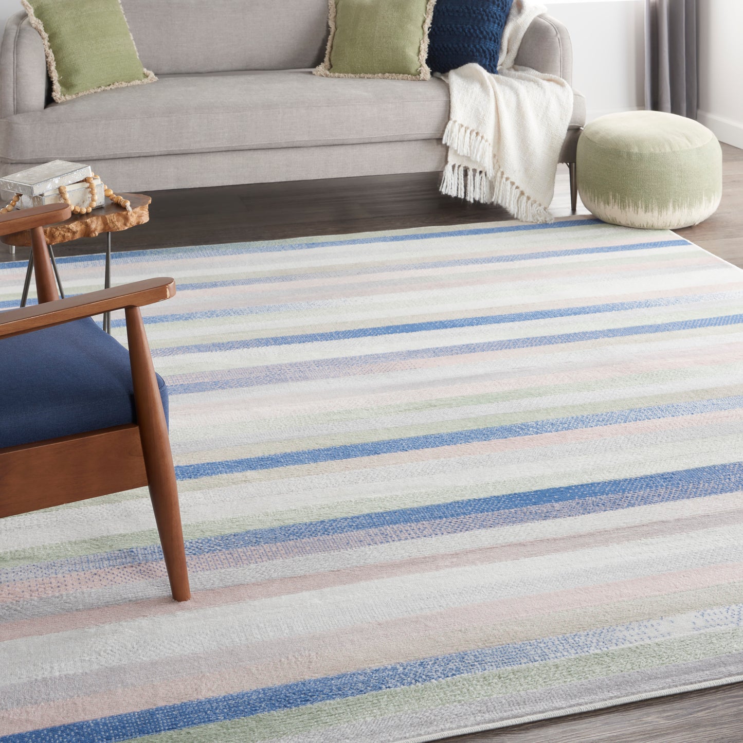 Nourison Home Whimsicle  Ivory Multicolor  Contemporary