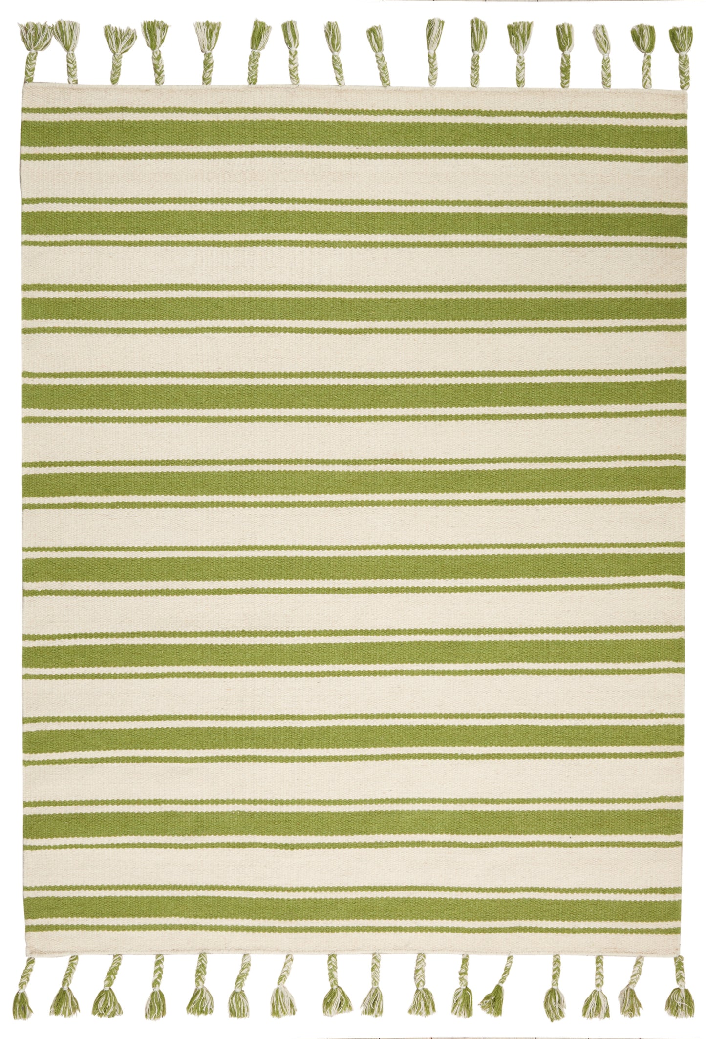 Nourison Home Rio Vista DST01 Ivory Green Contemporary Woven Rug