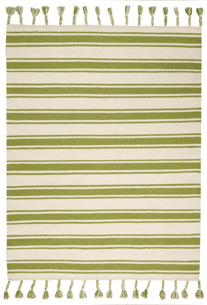 Nourison Home Rio Vista DST01 Ivory Green Contemporary Woven Rug