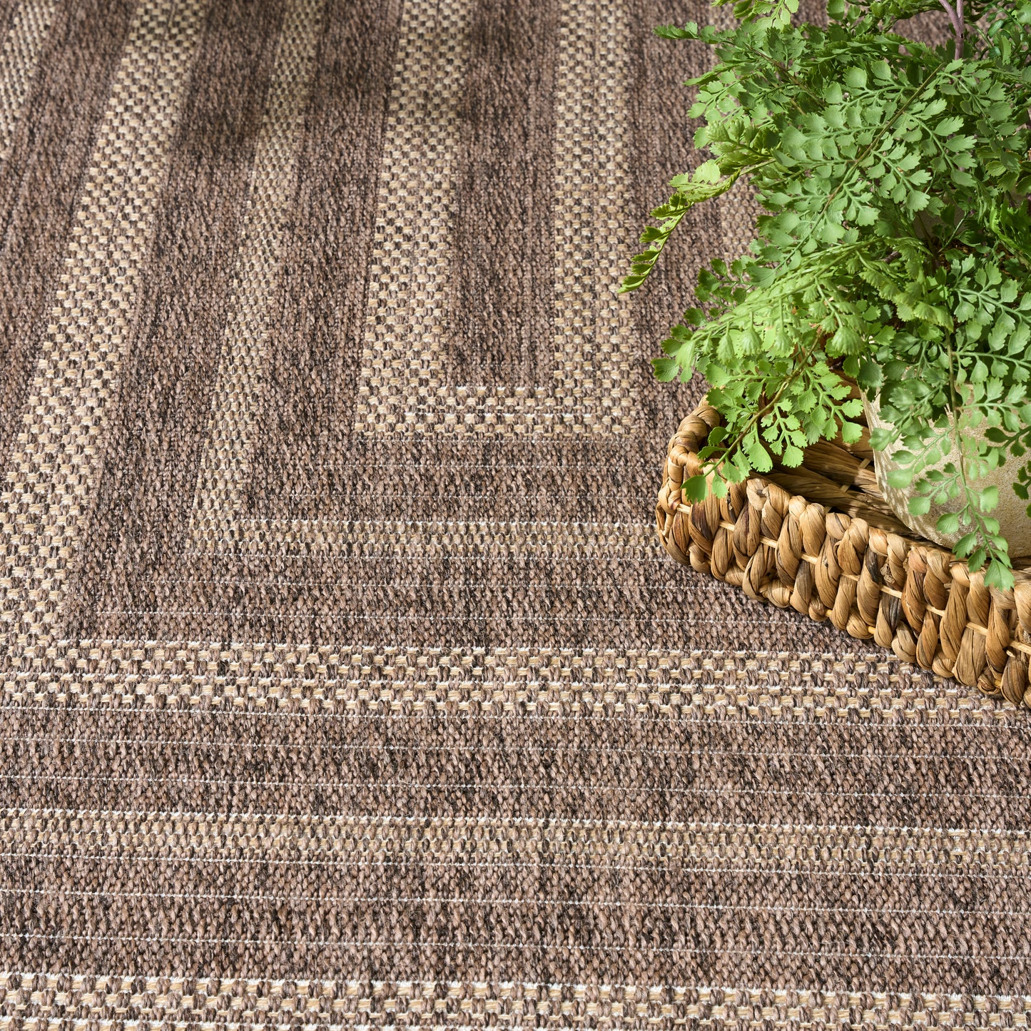 Nourison Home Tulum  Brown  Contemporary