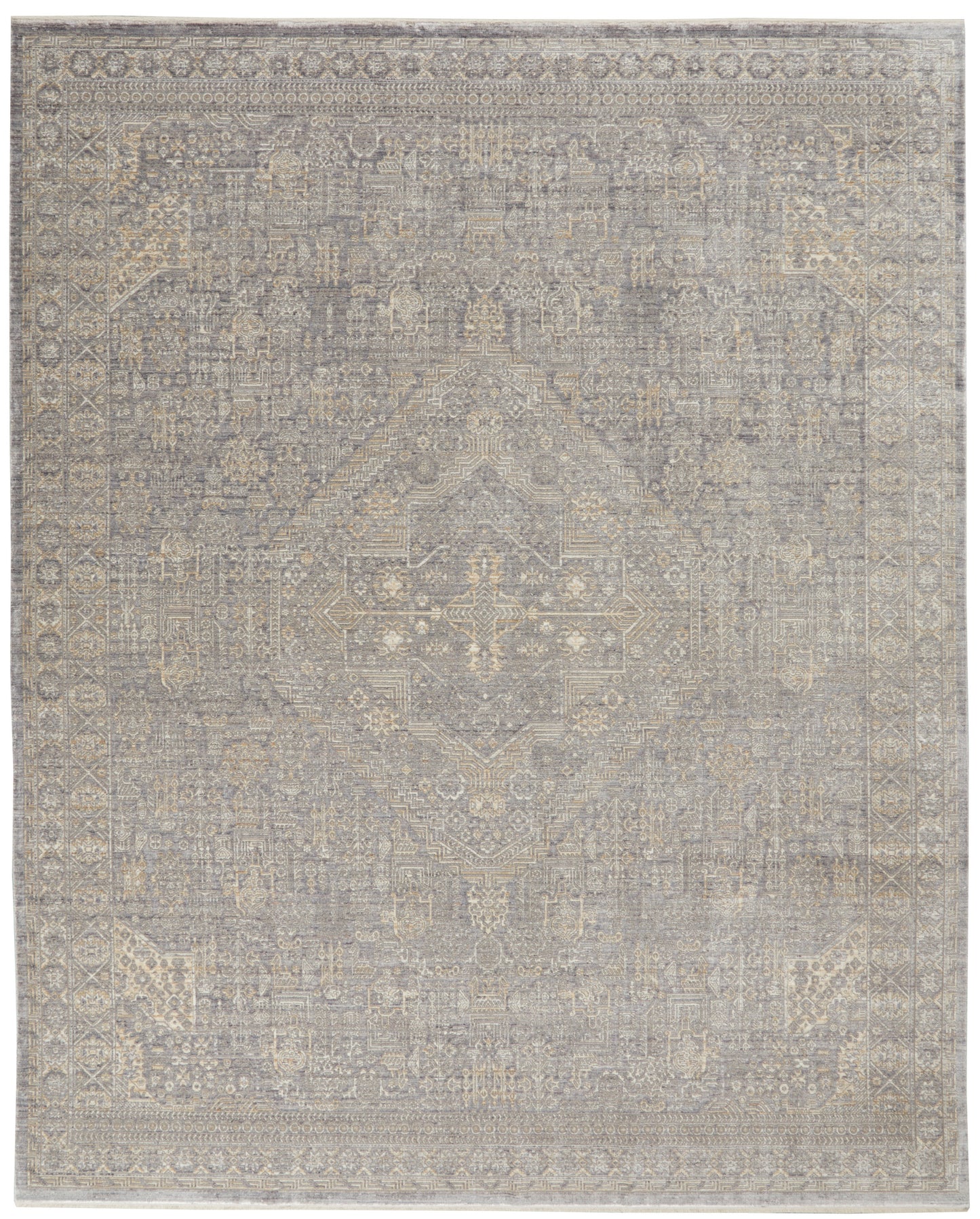 Nourison Home Lustrous Weave  Grey Beige  
