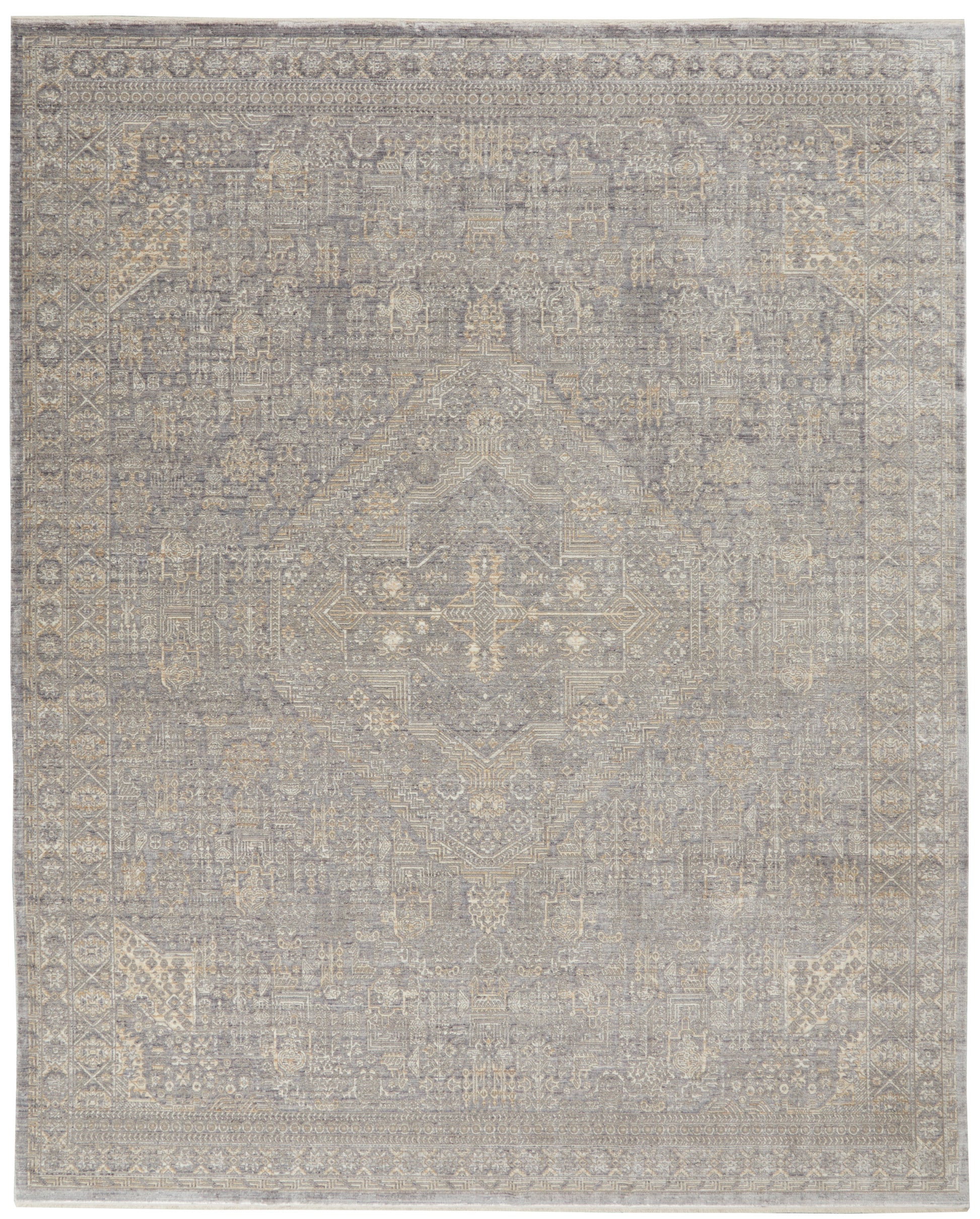 Nourison Home Lustrous Weave  Grey Beige  