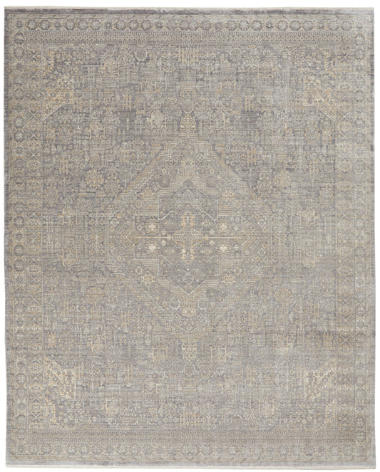 Nourison Home Lustrous Weave  Grey Beige  