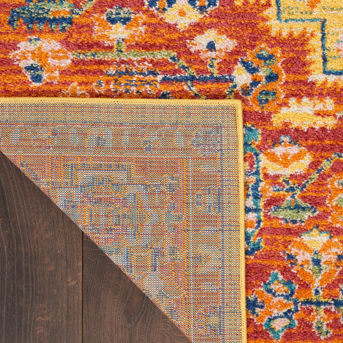 Nourison Home Allur  Red Multicolor  Transitional