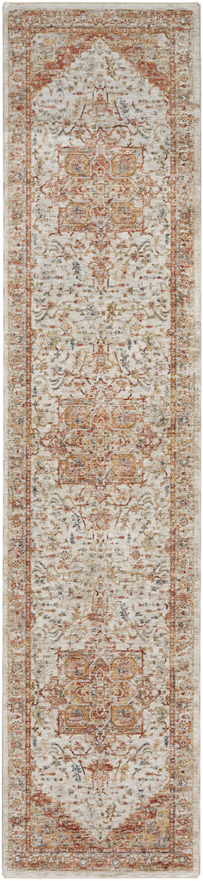 Nourison Home Sahar SHR06 Ivory Rust Traditional Power-loomed Rug