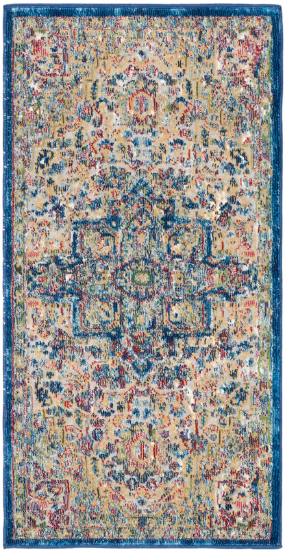 Nourison Home Ankara Global ANR15 Grey Navy Transitional Power-loomed Rug