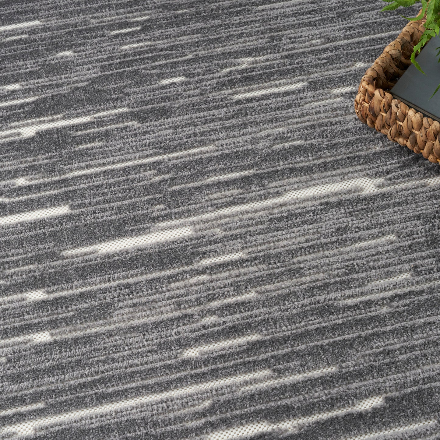 Nourison Home Care Free  Grey  Contemporary