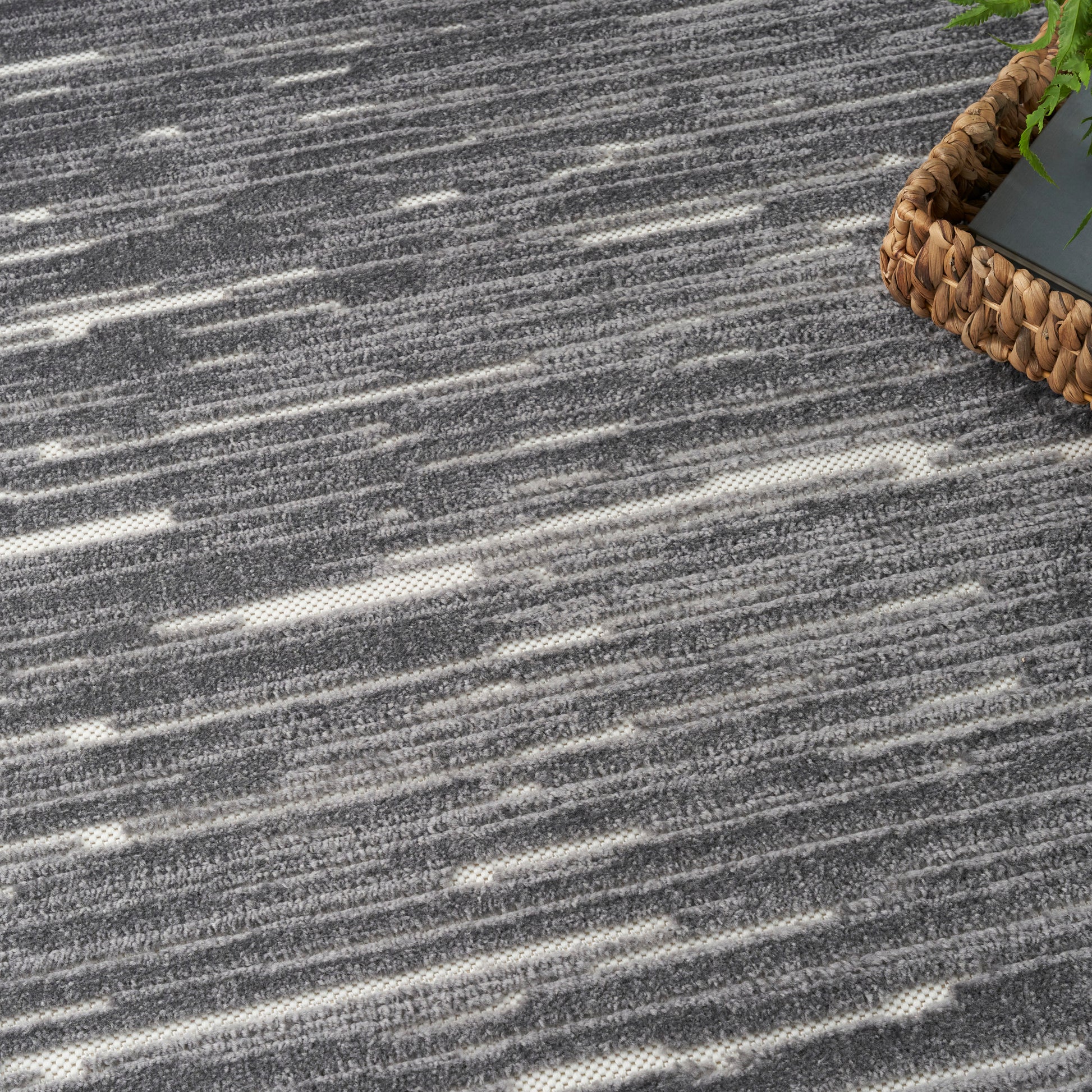 Nourison Home Care Free  Grey  Contemporary