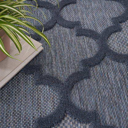 Nourison Home Easy Care  Navy Blue  Contemporary