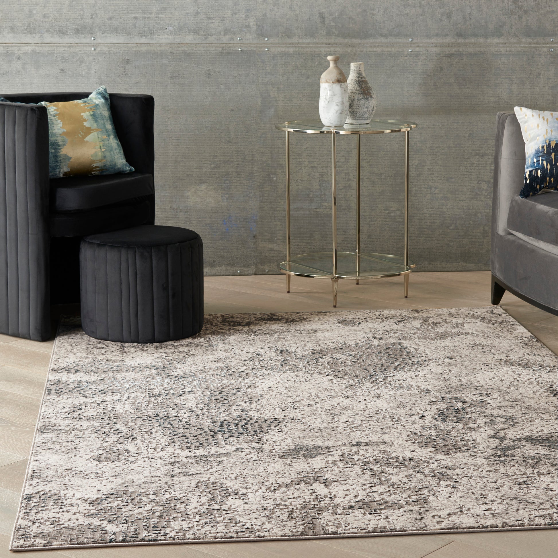 Michael Amini MA90 Uptown  Ivory Grey  Contemporary