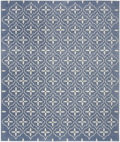 Nourison Home Nourison Essentials  Blue Ivory  Contemporary