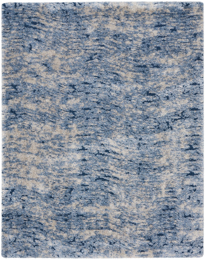Nourison Home Dreamy Shag DRS06 Light Blue Contemporary Power-loomed Rug