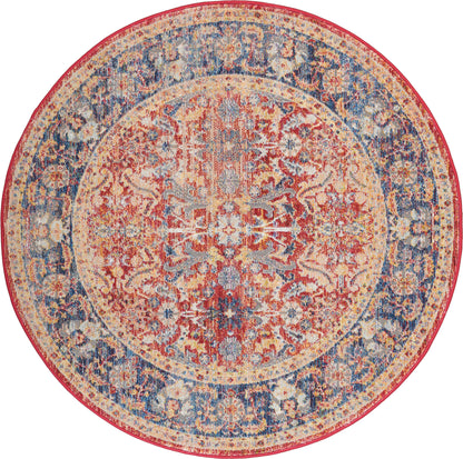 Nourison Home Ankara Global ANR02 Red Traditional Power-loomed Rug