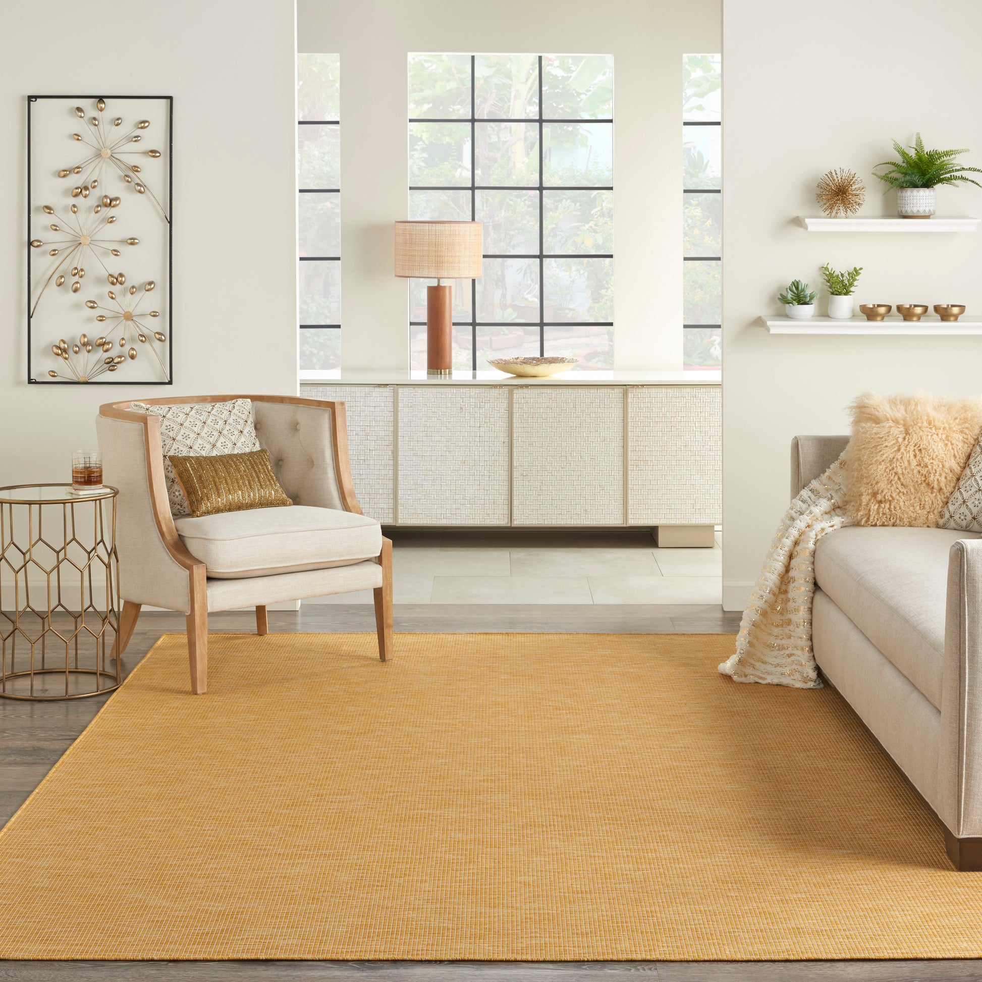 Nourison Home Positano  Yellow  Contemporary