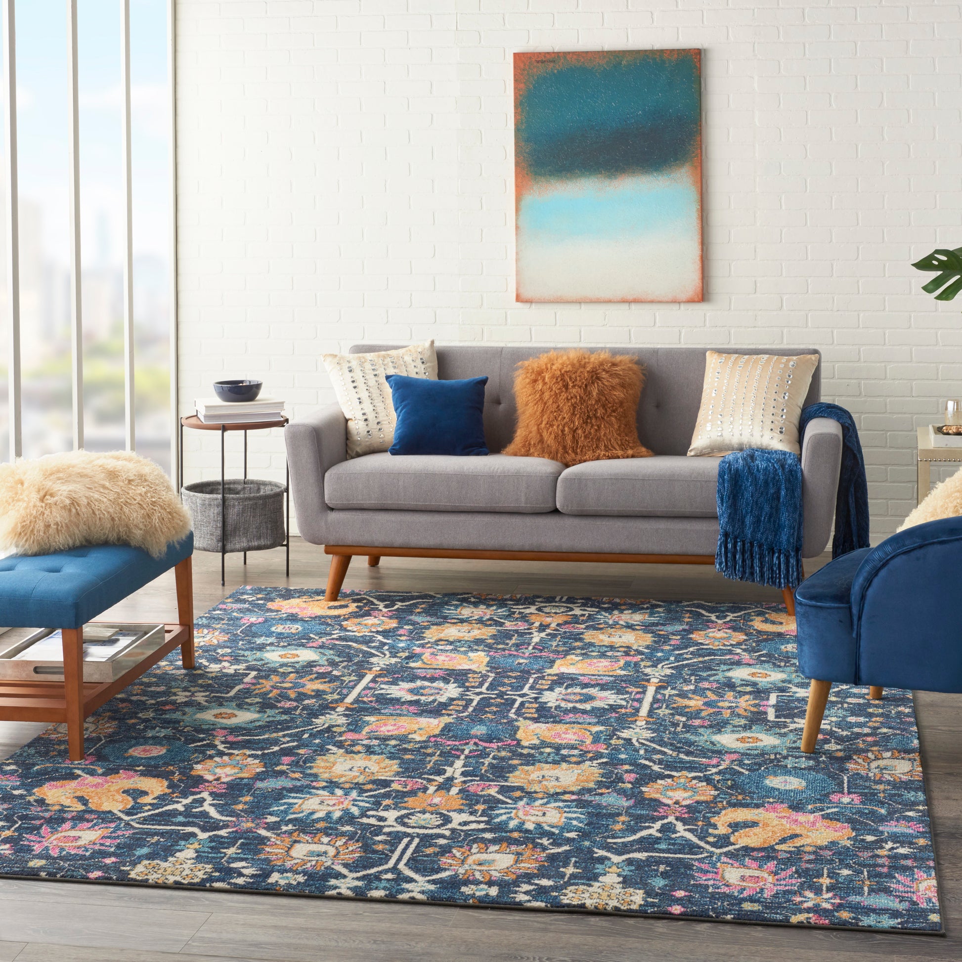 Nourison Home Passion  Navy  Transitional