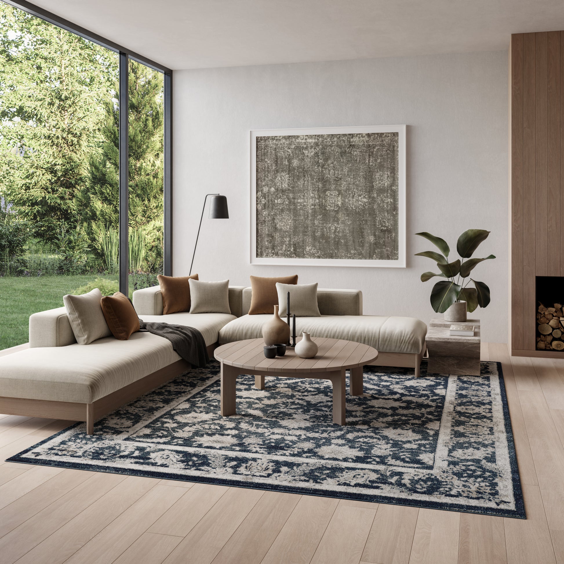 Nourison Home Dekor  Slate Ivory  Traditional