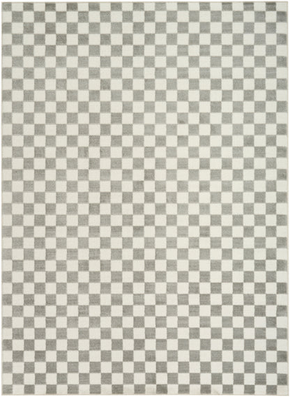 Nourison Home Serenity Home SRH09 Ivory Grey Contemporary Loom-woven Rug