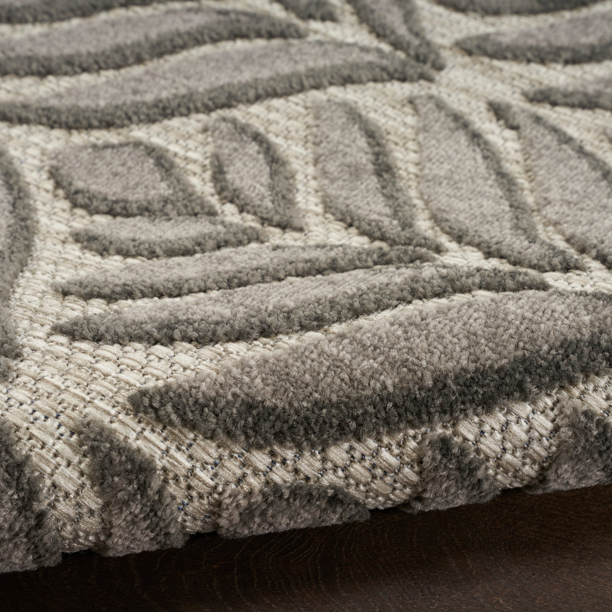 Nourison Home Aloha  Charcoal  Contemporary