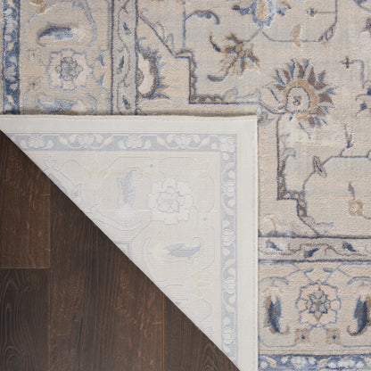 Nourison Home Silky Textures  Ivory Grey  Traditional