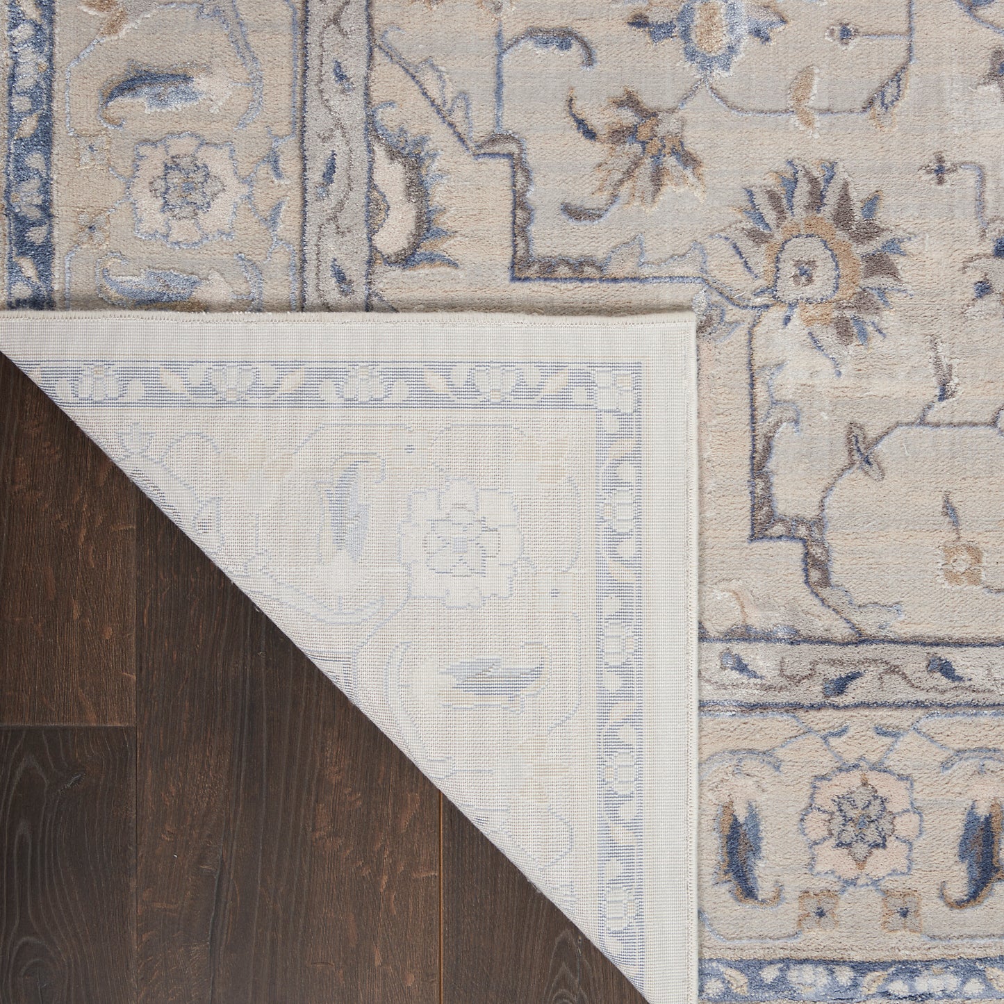 Nourison Home Silky Textures  Ivory Grey  Traditional