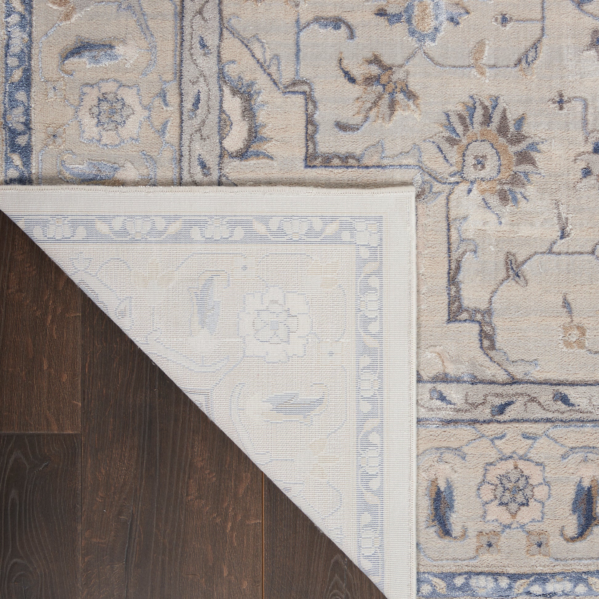 Nourison Home Silky Textures  Ivory Grey  Traditional