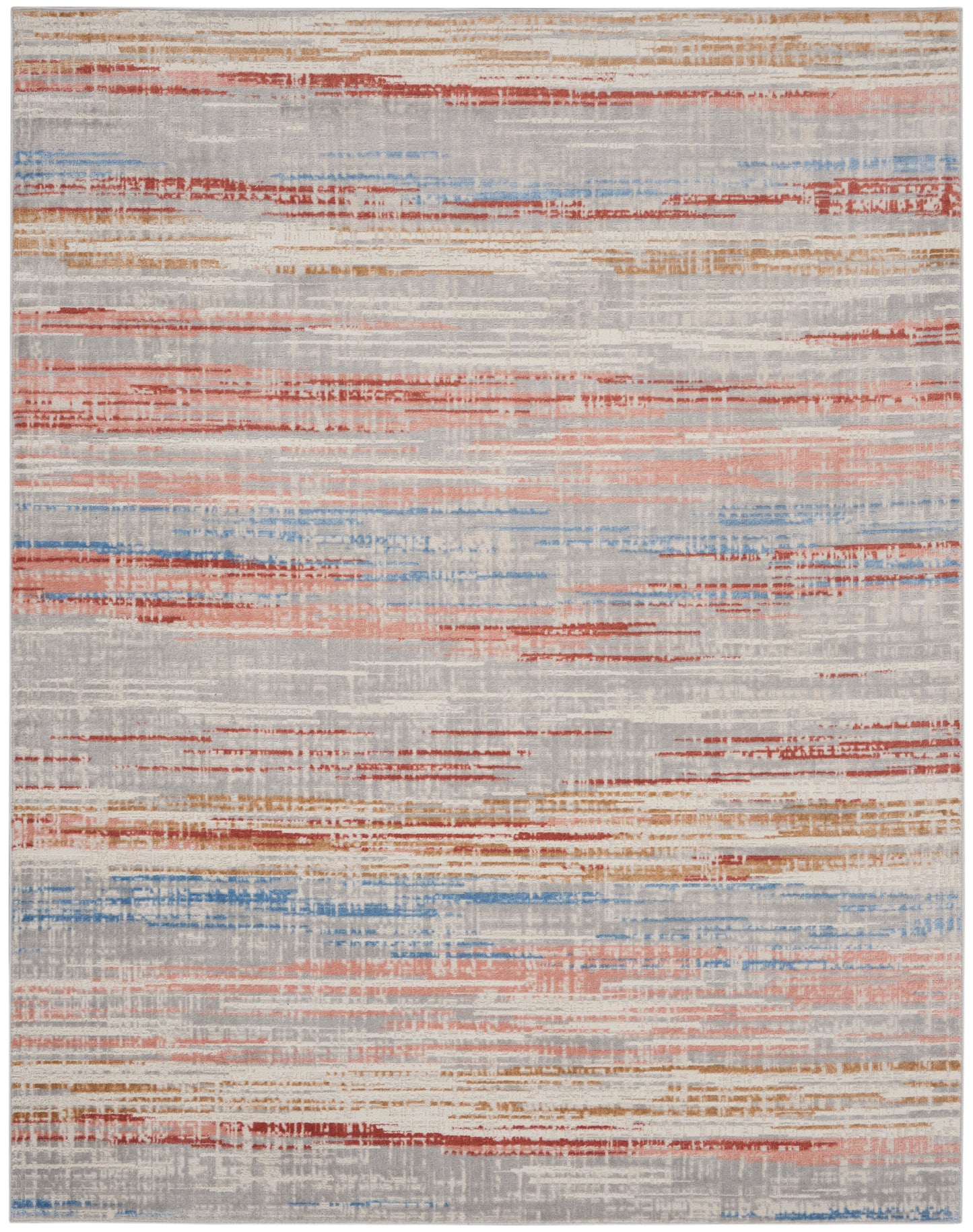 Nourison Home Elation ETN01 Ivory Multicolor Contemporary Power-loomed Rug