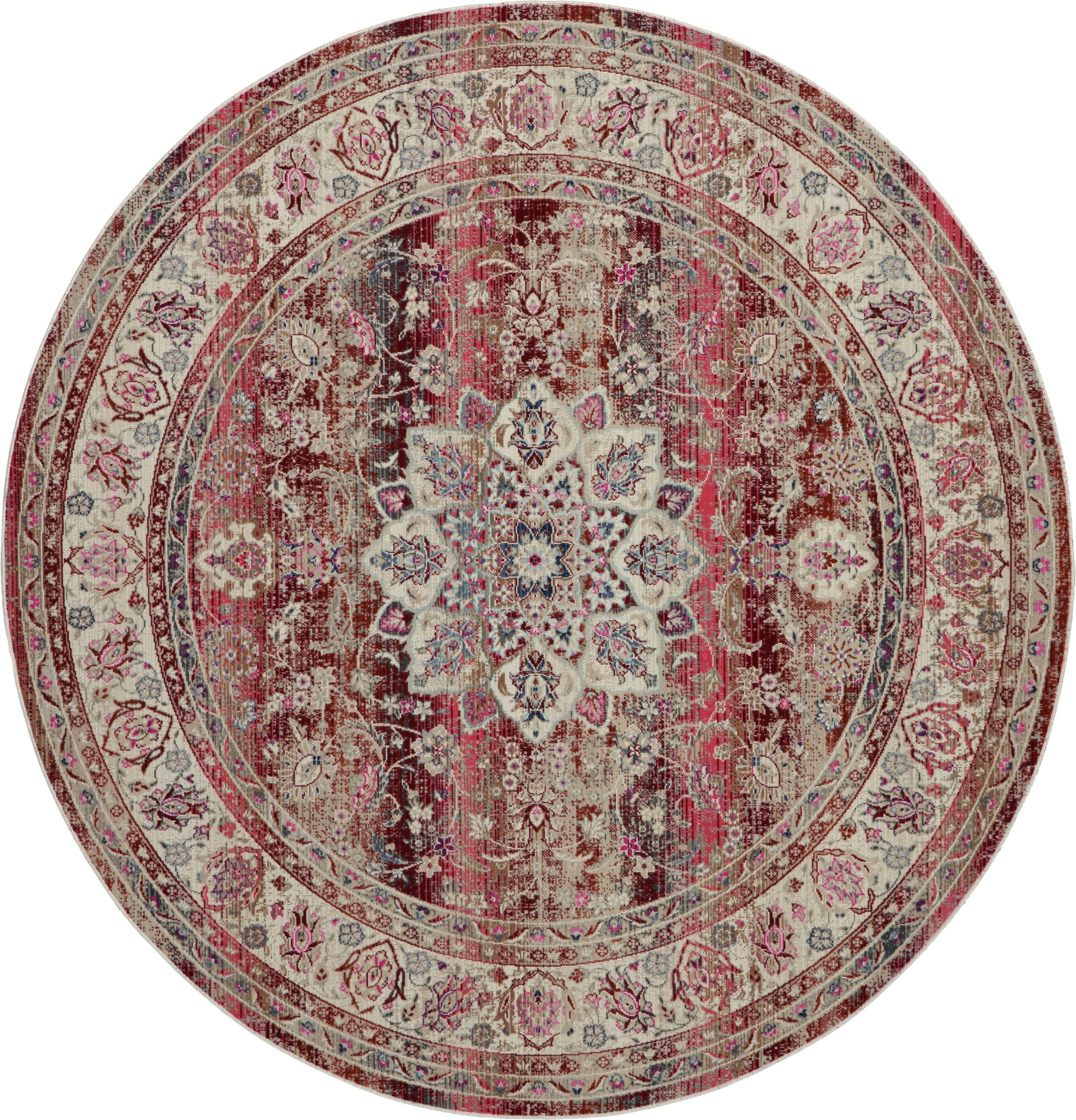Nourison Home Vintage Kashan  Red  Traditional