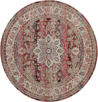 Nourison Home Vintage Kashan VKA01 Red Traditional Power-loomed Rug