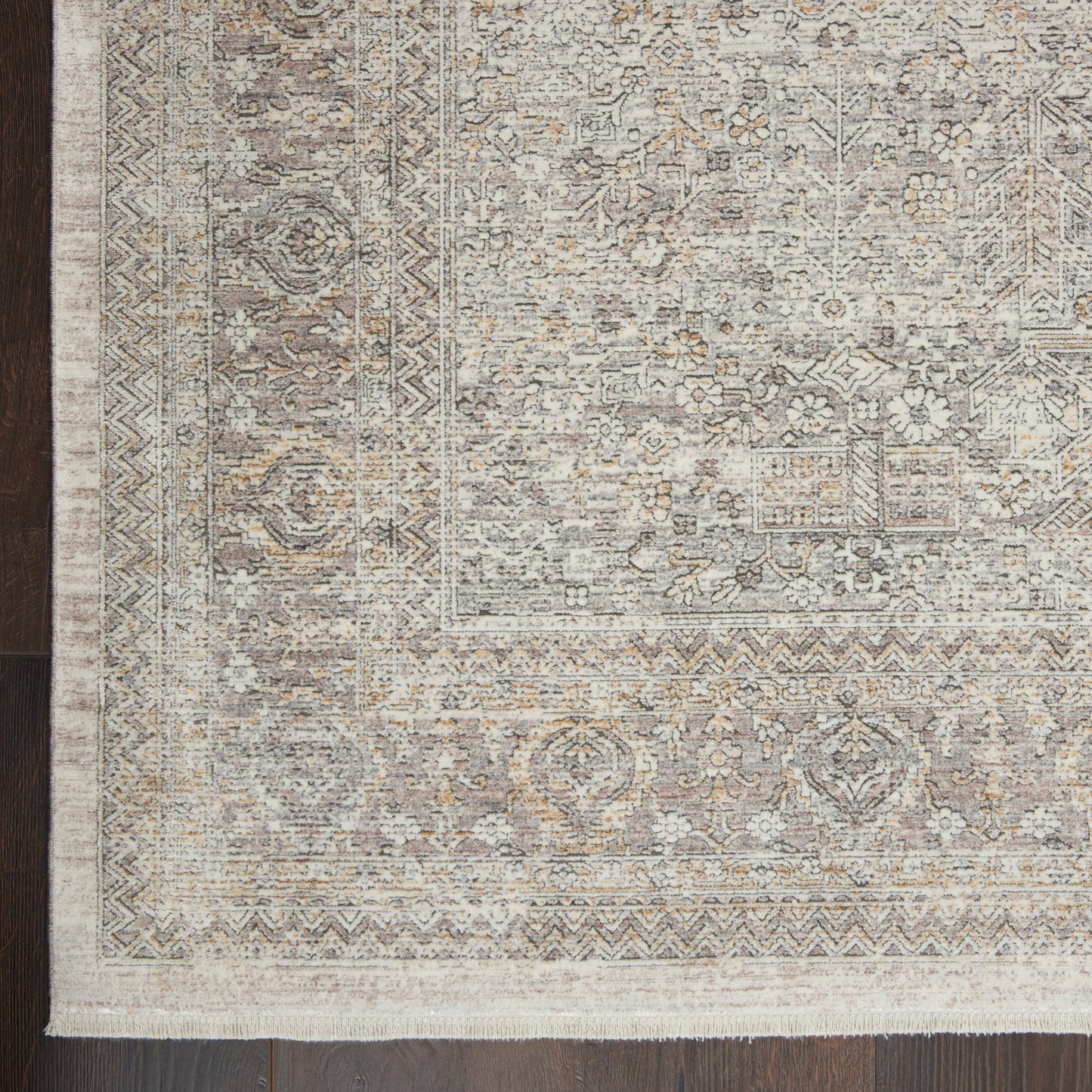 Nourison Home Starry Nights  Cream Grey  Traditional