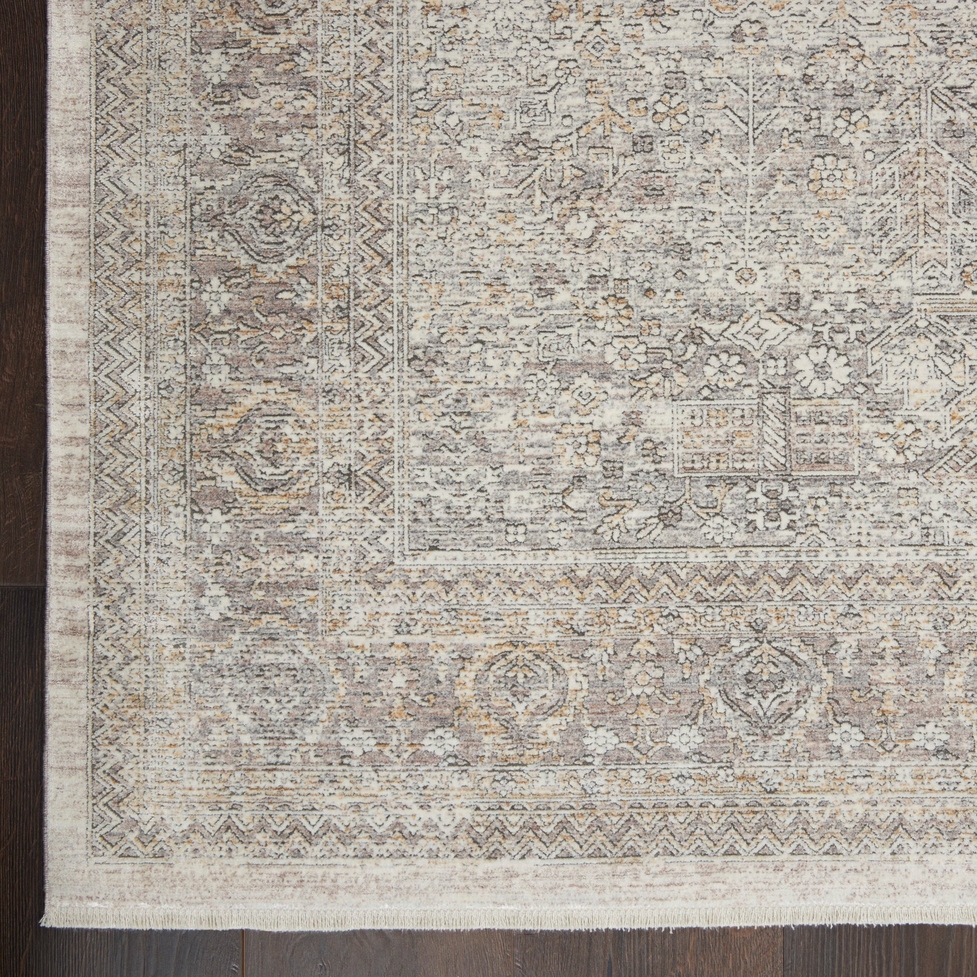 Nourison Home Starry Nights  Cream Grey  Traditional