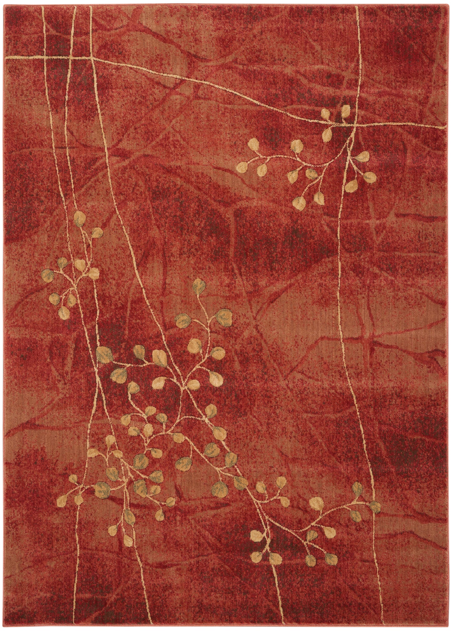 Nourison Home Somerset ST74 Flame Contemporary Power-loomed Rug