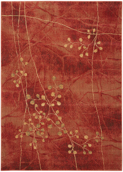 Nourison Home Somerset ST74 Flame Contemporary Power-loomed Rug