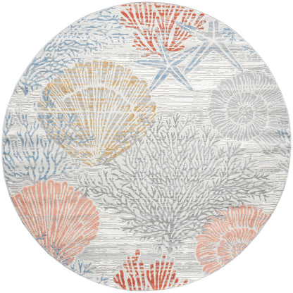 Nourison Home Seaside SDS04 Multicolor Contemporary Power-loomed Rug