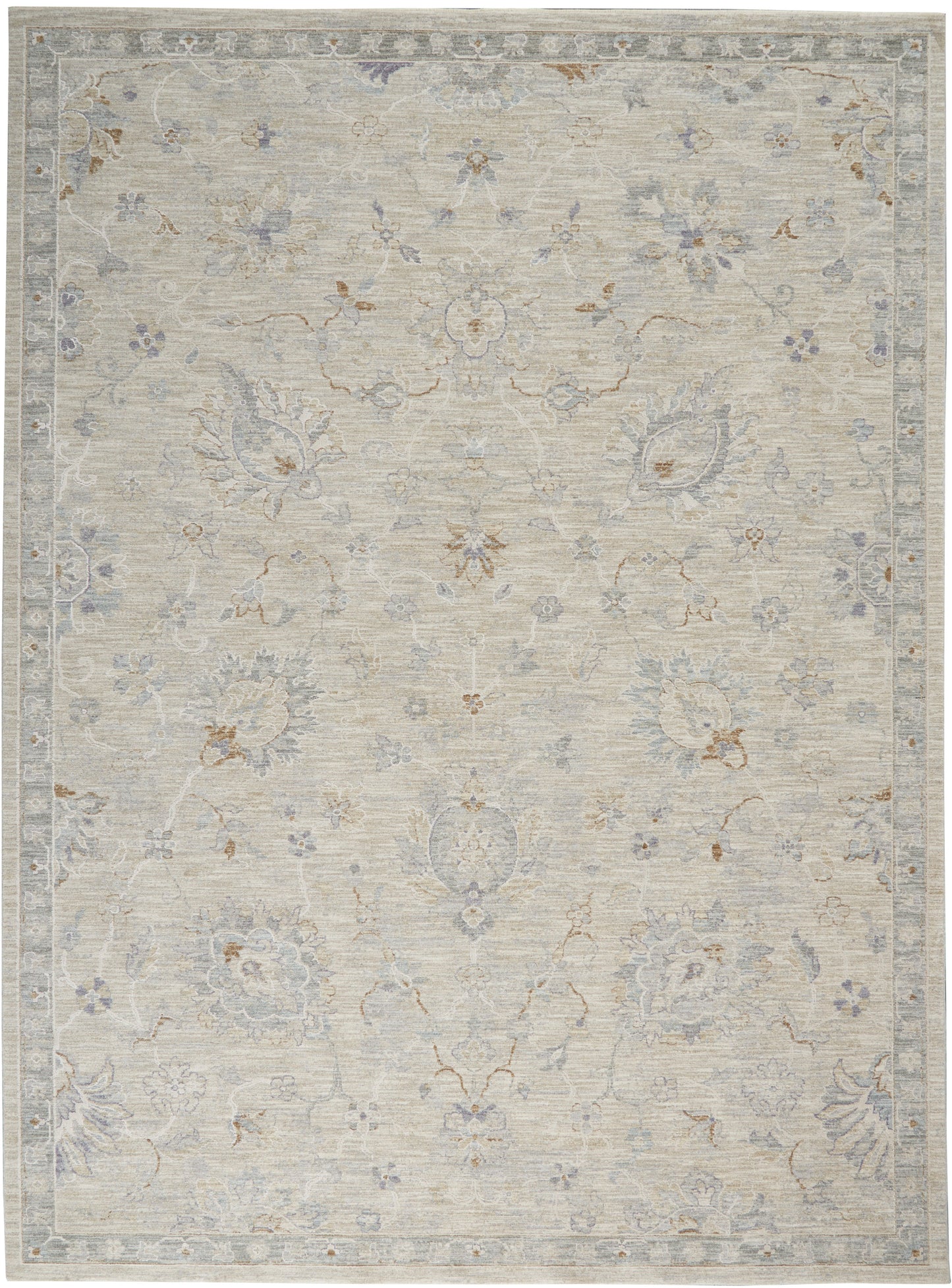 Nourison Home Infinite IFT04 Light Grey Traditional Power-loomed Rug