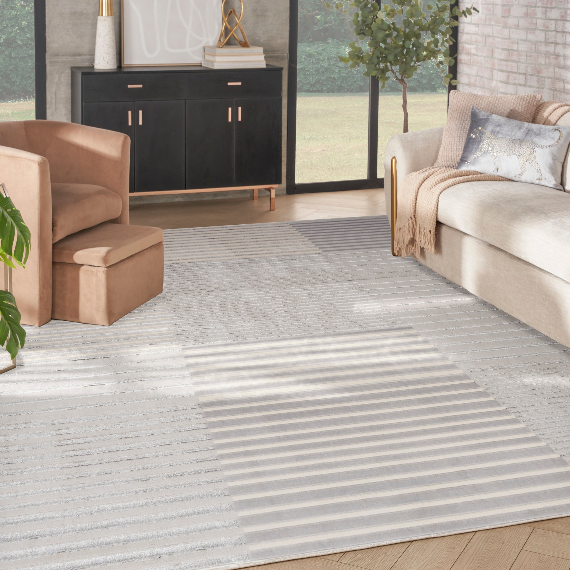 Nourison Home Splash  Silver Grey  Contemporary