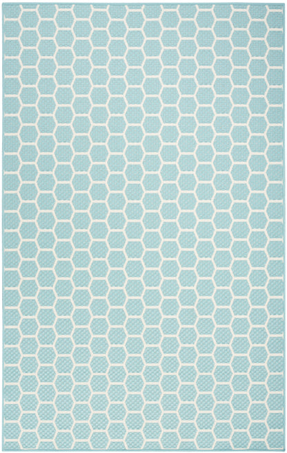Nourison Home Twist Reversible TWS01 Aqua Contemporary Loom-woven Rug
