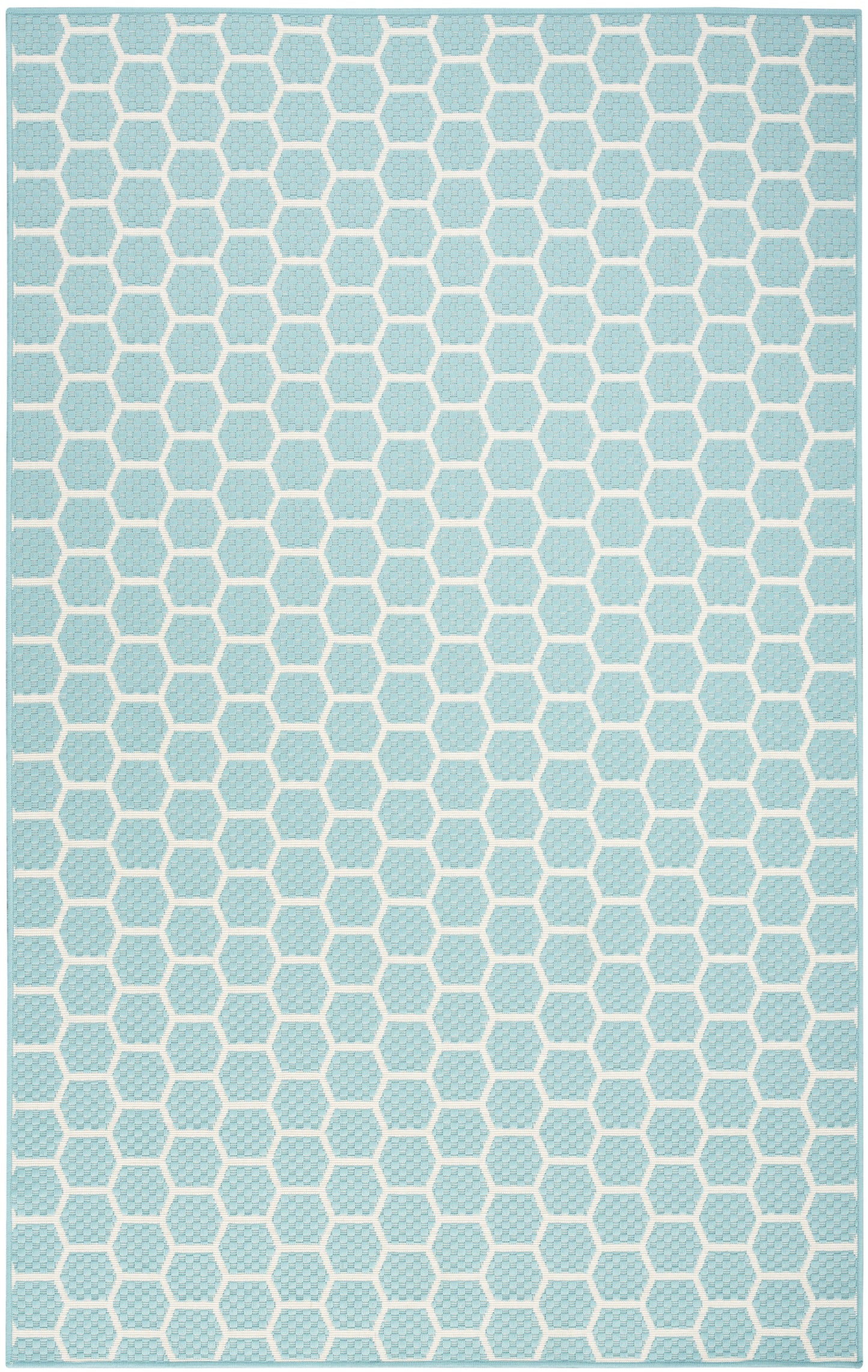 Nourison Home Twist Reversible TWS01 Aqua Contemporary Loom-woven Rug