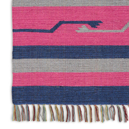 Nourison Home Baja  Pink Blue  Transitional