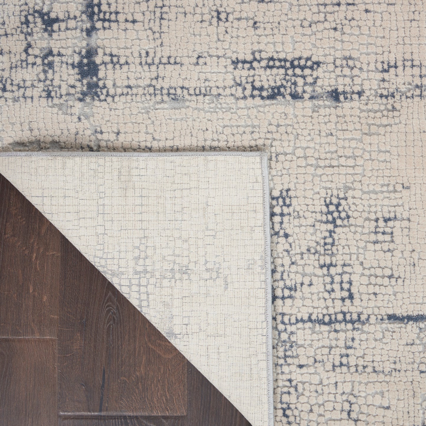 Nourison Home Rustic Textures  Ivory Blue  Contemporary