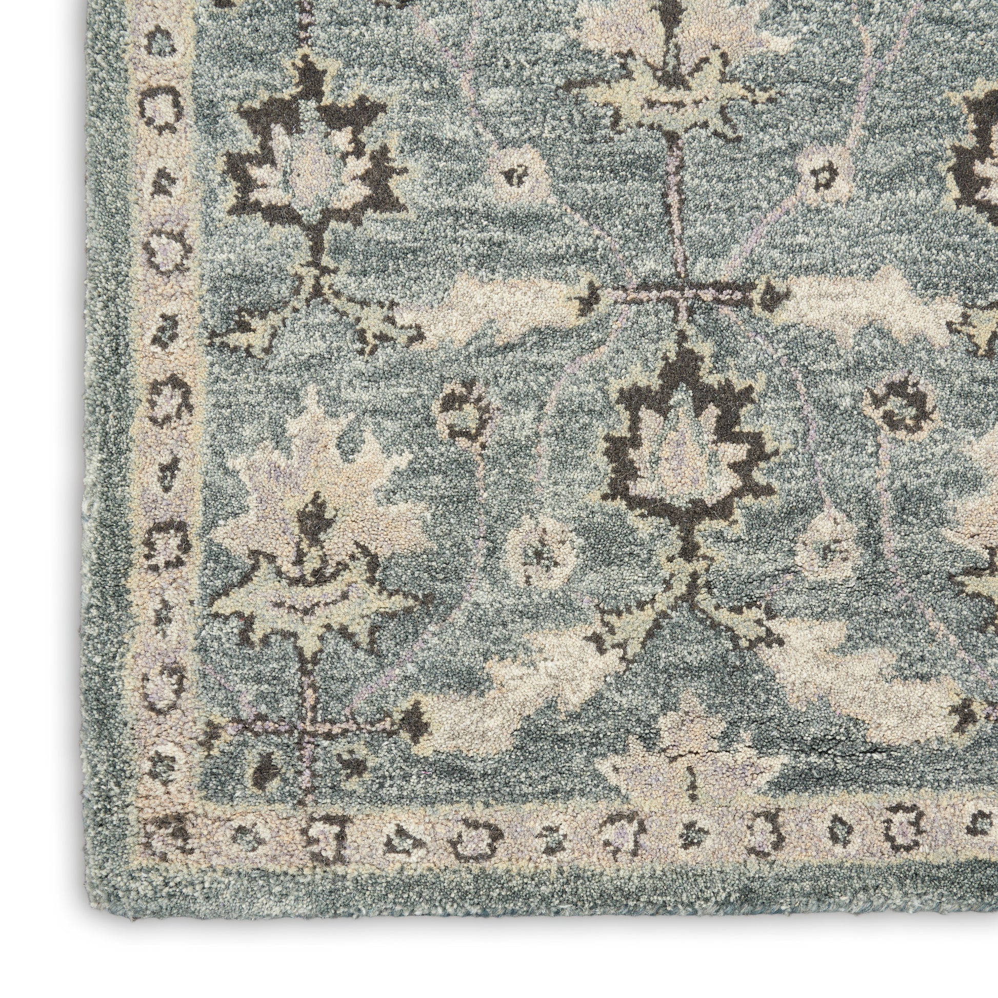 Nourison Home Jazmine  Seafoam  Traditional